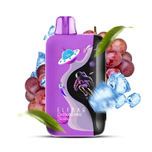 Одноразовая Электронная Сигарета Elf Bar GH Pro Grape Ice (Виноград Лёд) (33000 Затяжек) купить