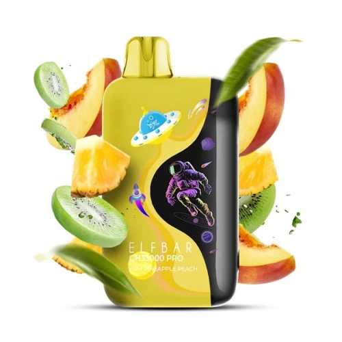 Одноразовая Электронная Сигарета Elf Bar GH Pro Kiwi Pineapple Peach (Киви Ананас Персик) (33000 Затяжек) купить