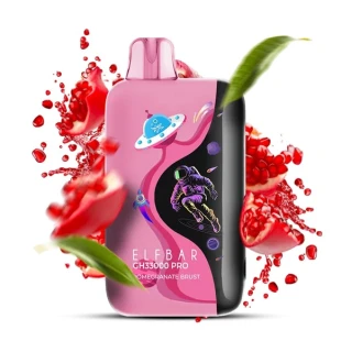 Одноразовая Электронная Сигарета Elf Bar GH Pro Pomegranate Brust (Гранат Бруст) (33000 Затяжек)
