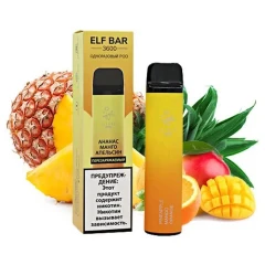 Одноразовая Электронная Сигарета Elf Bar Pineapple Mango Orange (Ананас Манго Апельсин) (3600 Затяжек) купить