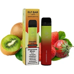 Одноразовая Электронная Сигарета Elf Bar Strawberry Kiwi (Клубника Киви) (3600 Затяжек) купить