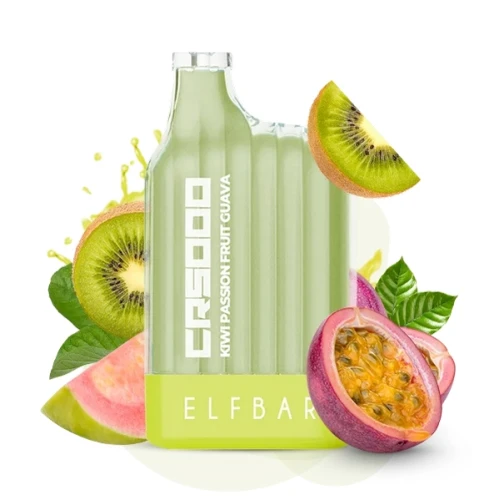 Одноразова Електронна Сигарета Elf Bar CR Kiwi Passion Fruit Guava (Ківі Маракуя Гуава) (5000 Затяжок) купить