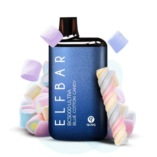 Одноразовая Электронная Сигарета Elf Bar Ultra Blue Cotton Candy (Голубая Сахарная Вата) (5000 Затяжек) купить