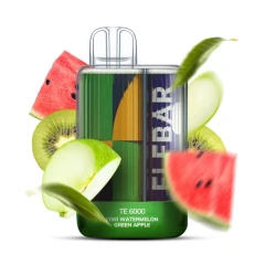 Одноразовая Электронная Сигарета Elf Bar TE Kiwi Watermelon Green Apple (Киви Арбуз Зелёное Яблоко) (6000 Затяжек) купить