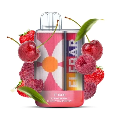 Одноразова Електронна Сигарета Elf Bar TE Strawberry Cherry Raspberry (Полуниця Вишня Малина) (6000 Затяжок) купить