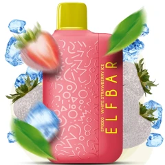 Одноразовая Электронная Сигарета Elf Bar EP White Strawberry Ice (Белая Клубника Лёд) (8000 Затяжек) купить
