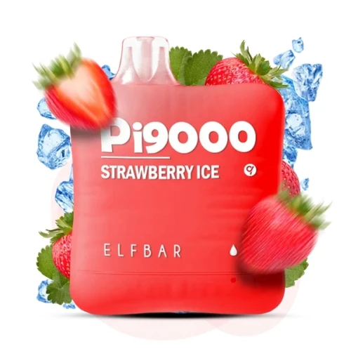 Одноразовая Электронная Сигарета Elf Bar PI Strawberry Ice (Клубника Лёд) (9000 Затяжек) купить