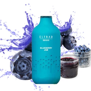 Одноразовая Электронная Сигарета Elf Bar BB Blueberry Jam (Черника Джем) (3500 Затяжек)