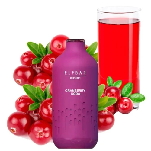 Одноразова Електронна Сигарета Elf Bar BB Cranberry Soda (Журавлинне Газування) (3500 Затяжок) купить