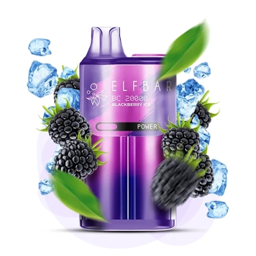Одноразовая Электронная Сигарета Elf Bar BC Blackberry Ice (Ежевика Лёд) (20000 Затяжек) купить