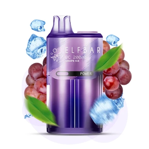 Одноразова Електронна Сигарета Elf Bar BC Grape Ice (Виноград Лід) (20000 Затяжок) купить