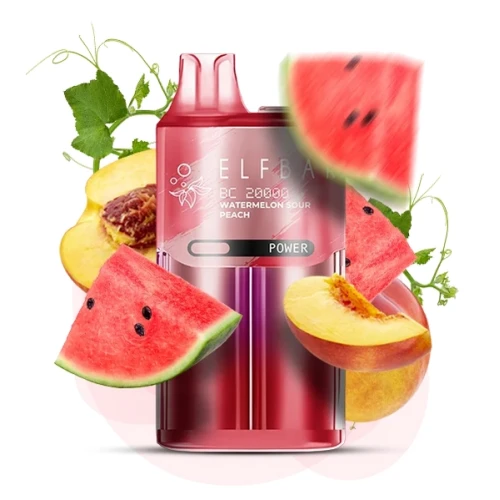 Одноразова Електронна Сигарета Elf Bar BC Watermelon Sour Peach (Кавун Кислий Персик) (20000 Затяжок) купить