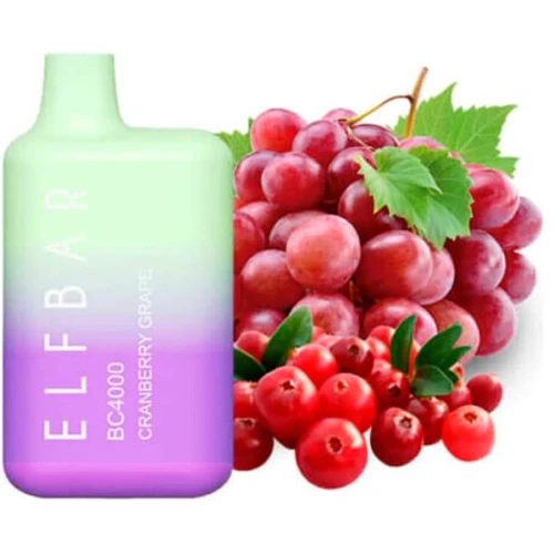 Одноразова Електронна Сигарета Elf Bar BC Cranberry Grape (Журавлина Виноград) (4000 Затяжок) купить