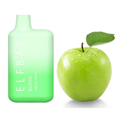 Одноразова Електронна Сигарета Elf Bar BC Green Apple (Зелене Яблуко) (4000 Затяжок) купить