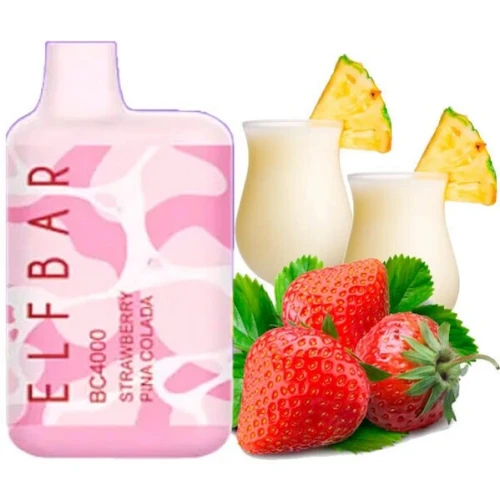 Одноразова Електронна Сигарета Elf Bar BC Strawberry Pina Colada (Полуниця Піна Колада) (4000 Затяжок) купить