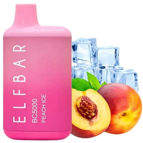 Одноразовая Электронная Сигарета Elf Bar BC Peach Ice (Персик Лёд) (5000 Затяжек) купить
