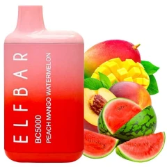 Одноразова Електронна Сигарета Elf Bar BC Peach Mango Watermelon (Персик Манго Кавун) (5000 Затяжок) купить