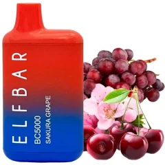 Одноразова Електронна Сигарета Elf Bar BC Sakura Grape (Сакура Виноград) (5000 Затяжок) купить