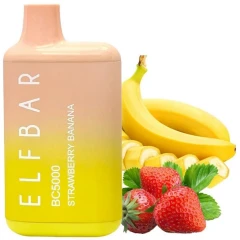 Одноразова Електронна Сигарета Elf Bar BC Strawberry Banana (Полуниця Банан) (5000 Затяжок) купить