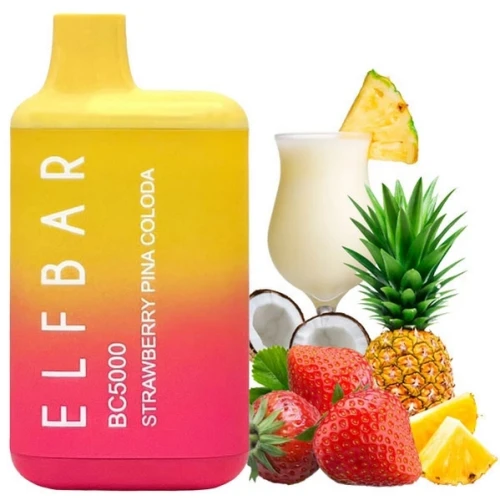 Одноразовая Электронная Сигарета Elf Bar BC Strawberry Pina Colada (Клубника Пина Колада) (5000 Затяжек) купить
