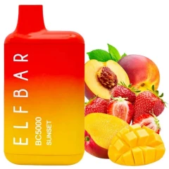 Одноразова Електронна Сигарета Elf Bar BC Sunset (Сансет) (5000 Затяжок) купить