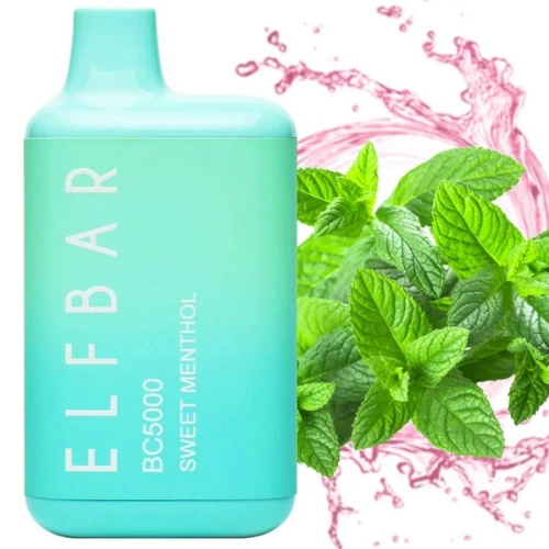 Одноразовая Электронная Сигарета Elf Bar BC Sweet Menthol (Сладкий Ментол) (5000 Затяжек) купить