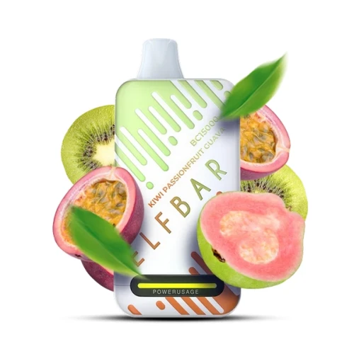 Одноразовая Электронная Сигарета Elf Bar BC Kiwi Passion Fruit Guava (Киви Маракуйя Гуава) (15000 Затяжек) купить