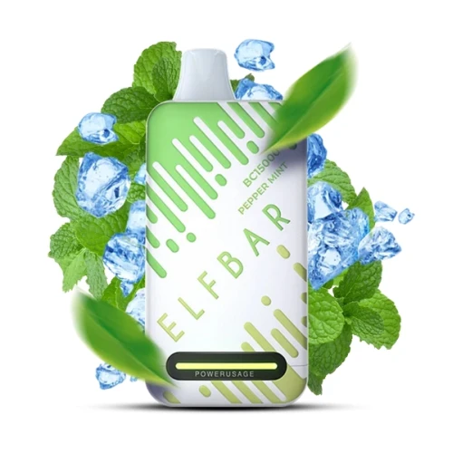 Одноразовая Электронная Сигарета Elf Bar BC Pepper Mint (Перечная Мята) (15000 Затяжек) купить