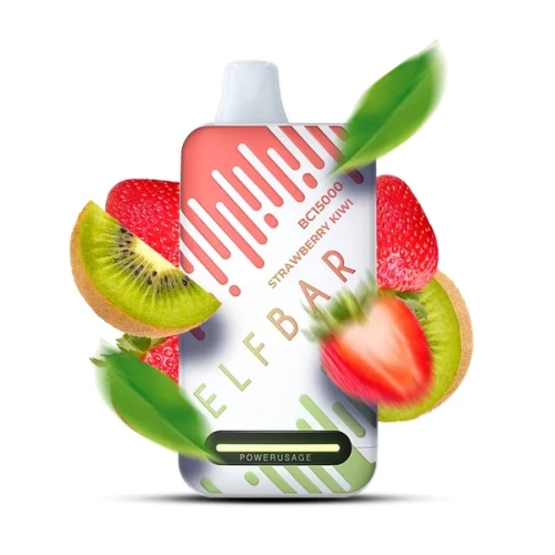 Одноразовая Электронная Сигарета Elf Bar BC Strawberry Kiwi (Клубника Киви) (15000 Затяжек) купить