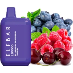 Одноразова Електронна Сигарета Elf Bar LB Blueberry Raspberry Cherry (Чорниця Малина Вишня) (5000 Затяжок) купить