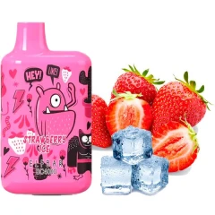 Одноразовая Электронная Сигарета Elf Bar BC Strawberry Ice (Клубника Лед) (4000 Затяжек) (Limited Edition) купить