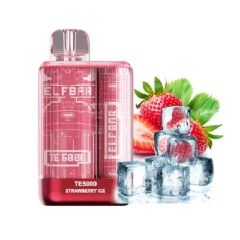 Одноразова Електронна Сигарета Elf Bar TE Strawberry Ice (Полуниця Лід) (5000 Затяжок) купить