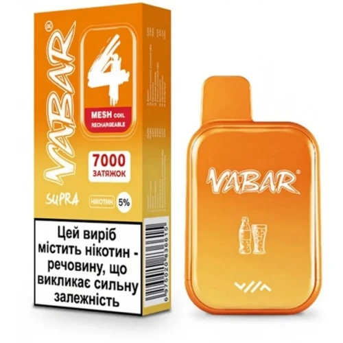Одноразовая Электронная Сигарета Joyh Vabar Supra Cola Ice (Кола Лёд) (7000 Затяжек) купить
