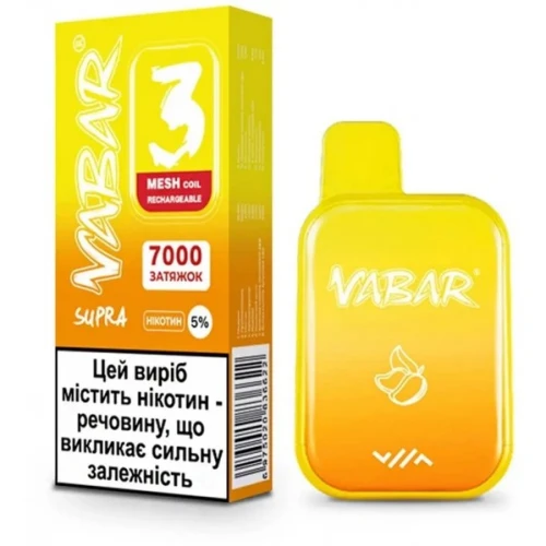 Одноразова Електронна Сигарета Joyh Vabar Supra Mango Punch (Пунш З Манго) (7000 Затяжок) купить