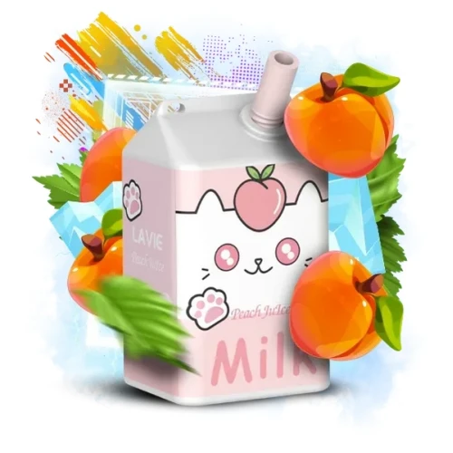 Одноразова Електронна Сигарета Lavie Milk Peach Juice (Персиковий Сік) (7000 Затяжок) купить