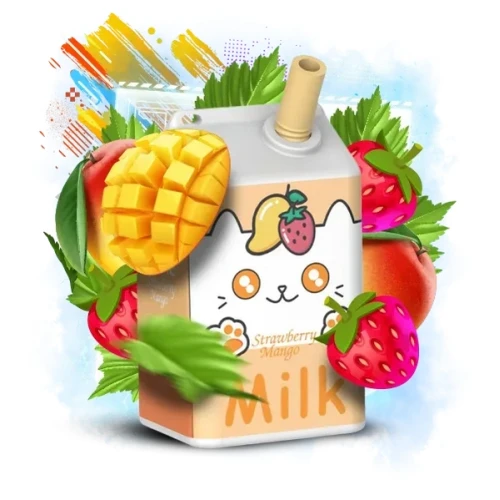 Одноразова Електронна Сигарета Lavie Milk Strawberry Mango (Полуниця Манго) (7000 Затяжок) купить