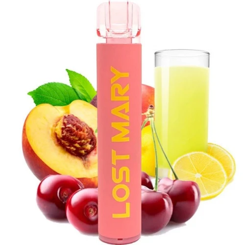 Одноразова Електронна Сигарета Lost Mary CM Cherry Peach Lemonade (Вишня Персик Лимонад) (1500 Затяжок) купить