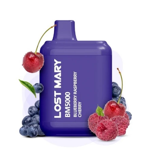 Одноразовая Электронная Сигарета Lost Mary BM Blueberry Raspberry Cherry (Черника Малина Вишня) (5000 Затяжек) купить