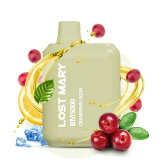 Одноразовая Электронная Сигарета Lost Mary BM Cranberry Soda (Клюквенная Газировка) (5000 Затяжек)