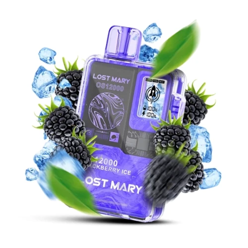 Одноразовая Электронная Сигарета Lost Mary OS Blackberry Ice (Ежевика Лёд) (12000 Затяжек) купить