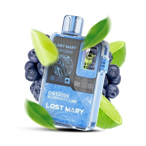 Одноразовая Электронная Сигарета Lost Mary OS Blueberry Lime (Черника Лайм) (12000 Затяжек) купить