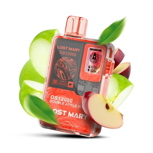 Одноразовая Электронная Сигарета Lost Mary OS Double Apple Ice (Двойное Яблоко Лёд) (12000 Затяжек) купить