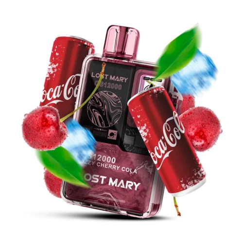 Одноразовая Электронная Сигарета Lost Mary OS Fizzy Cherry Cola (Физи Вишня Кола) (12000 Затяжек) купить