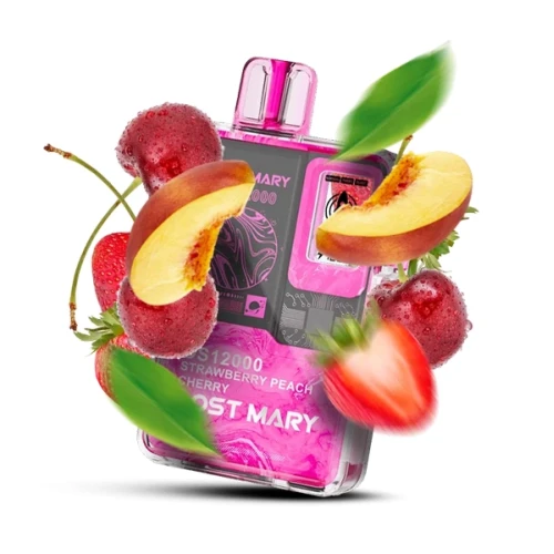 Одноразовая Электронная Сигарета Lost Mary OS Strawberry Peach Cherry (Клубника Персик Вишня) (12000 Затяжек) купить