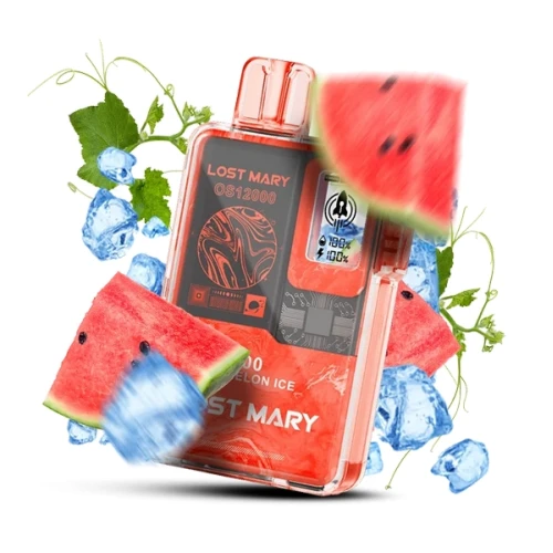 Одноразовая Электронная Сигарета Lost Mary OS Watermelon Ice (Арбуз Лёд) (12000 Затяжек) купить