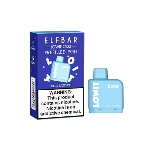 Заправлений Картридж Elf Bar Lowit 2500 Blue Razz Ice (Блакитна Малина Лід) купить