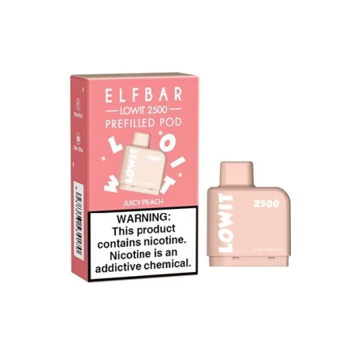 Заправлений Картридж Elf Bar Lowit 2500 Juicy Peach (Соковитий Персик) купить