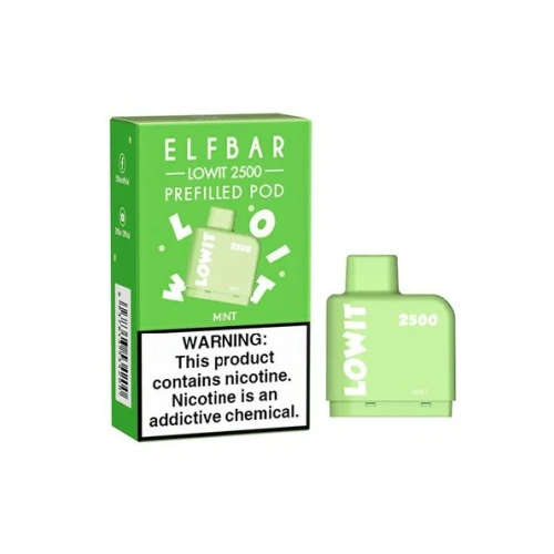 Заправлений Картридж Elf Bar Lowit 2500 Mint (М'ята) купить