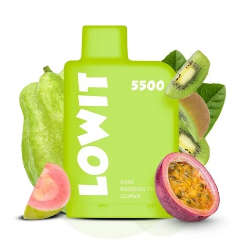 Заправлений Картридж Elf Bar Lowit 5500 Kiwi Passion Fruit Guava (Ківі Маракуя Гуава) купить