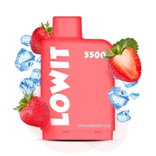 Заправлений Картридж Elf Bar Lowit 5500 Strawberry Ice (Полуниця Лід) купить